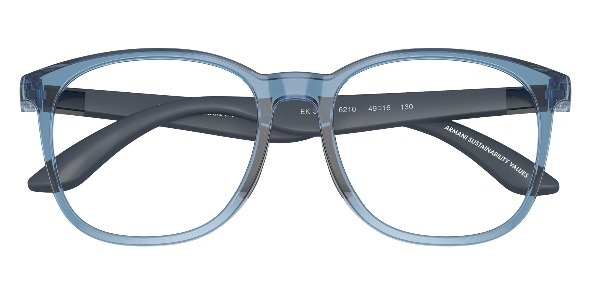 Color: Shiny Transparent Blue (6210) - EMPORIO ARMANI EK3004621047