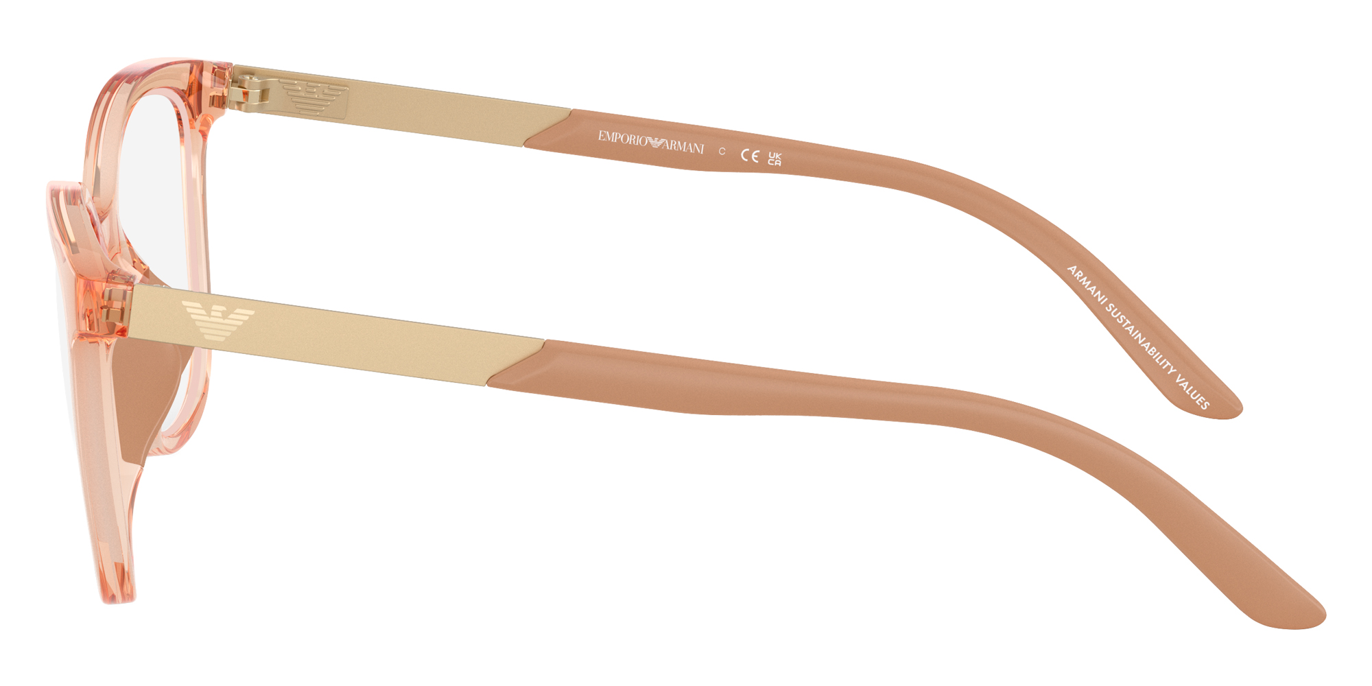 Color: Shiny Transparent Beige (6347) - EMPORIO ARMANI EK3011U634748