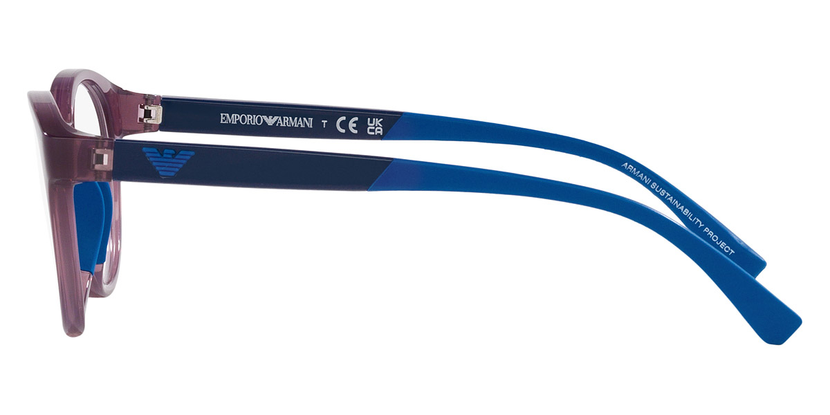 Color: Transparent Violet/Shiny Blue/Bluette (5897) - Emporio Armani EK3205589744