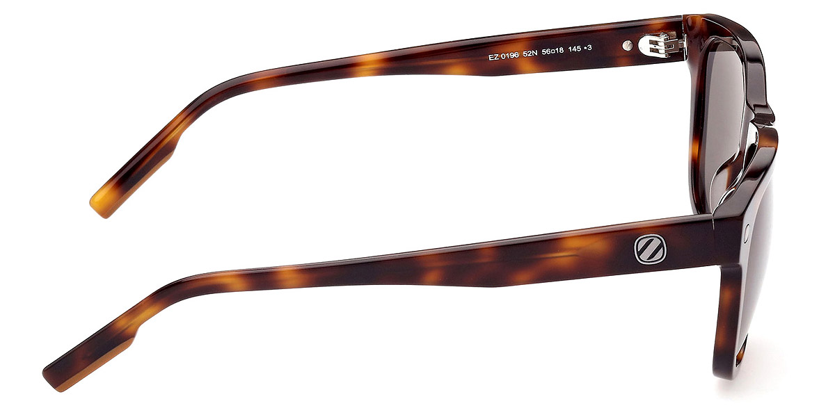 Color: Shiny Classic Dark Havana (52N) - Ermenegildo Zegna EZ019652N56