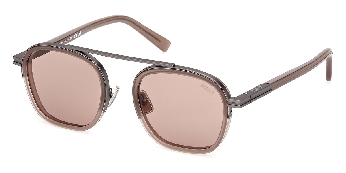 Color: Shiny Light Brown (45E) - Ermenegildo Zegna EZ023145E51