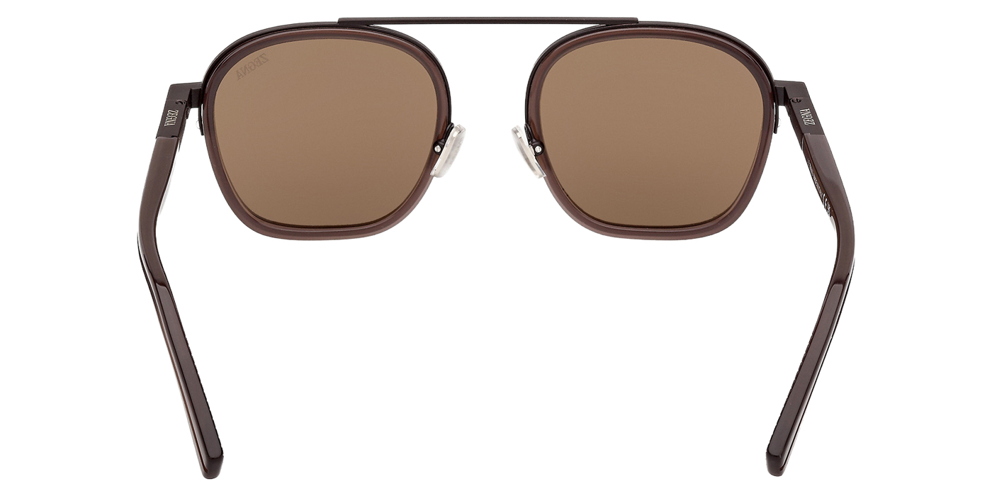 Color: Shiny Dark Brown (48E) - Ermenegildo Zegna EZ023148E51