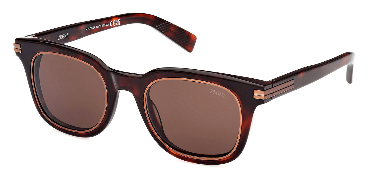 Color: Red Havana (54E) - Ermenegildo Zegna EZ023854E50