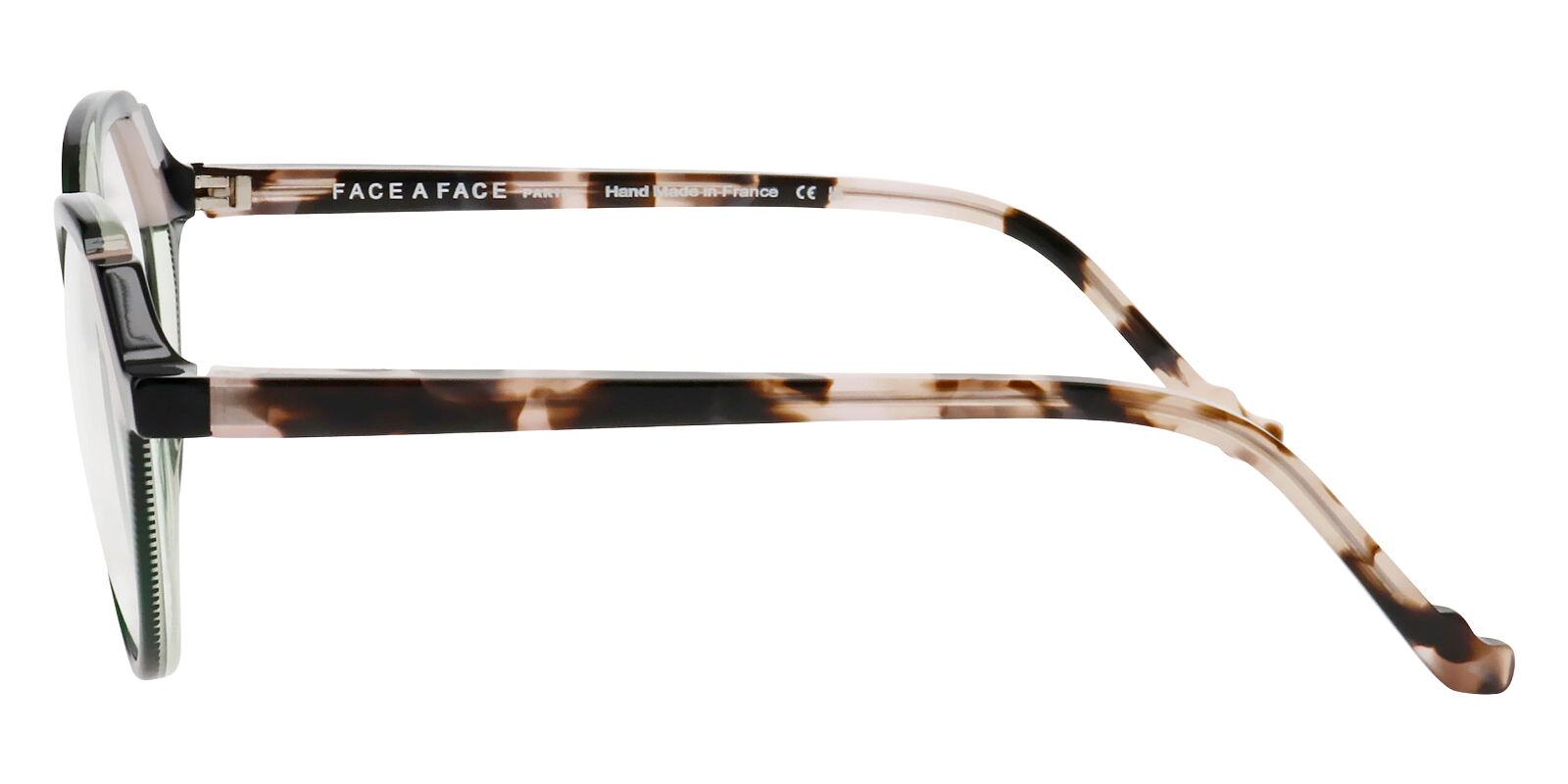 Color: Transparent Striped Dark Green (1107) - Face a Face FAFMOVES2110752