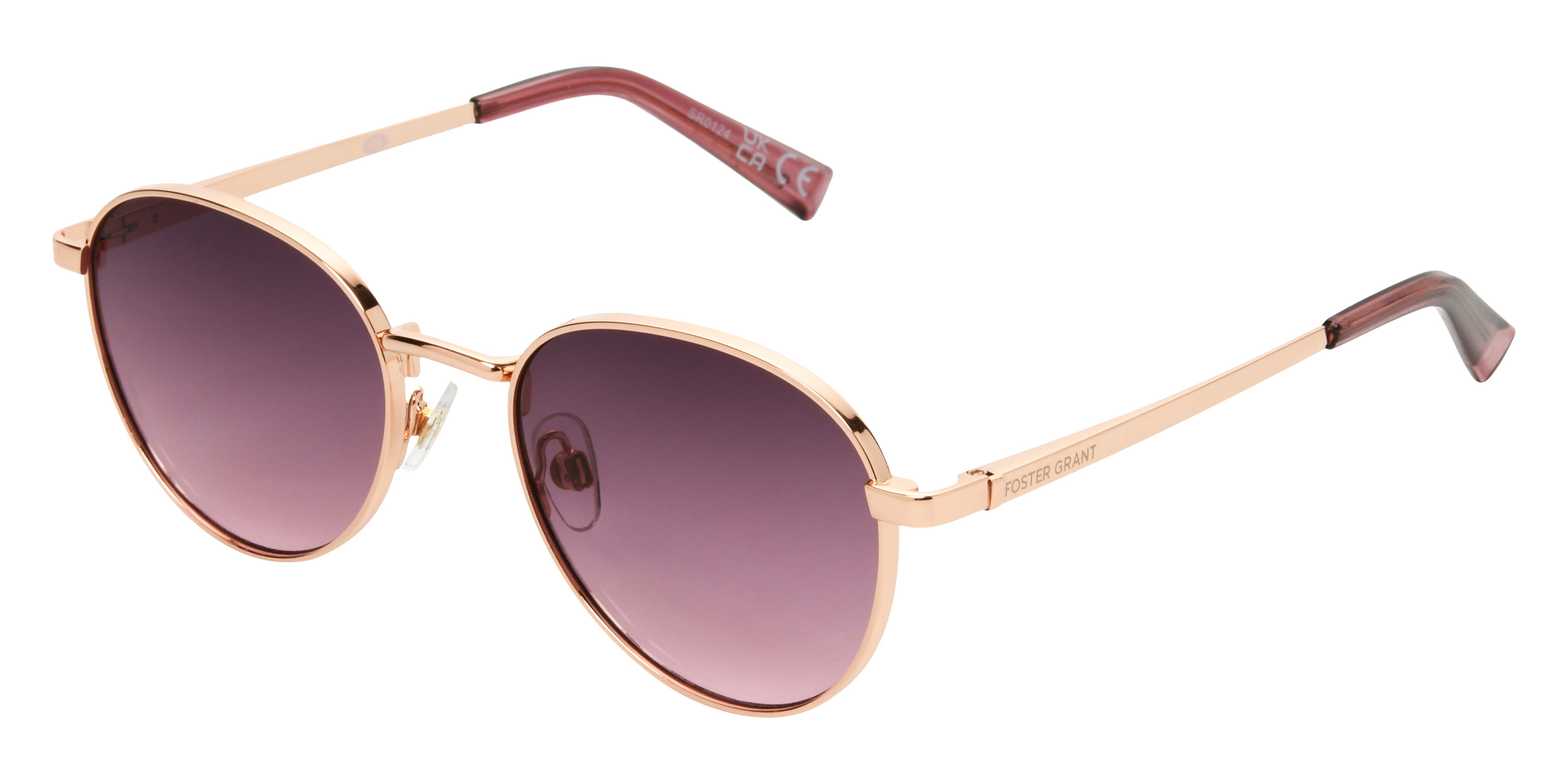 Foster Grant™ - Fashion Rose Gold Round Sunglasses 460