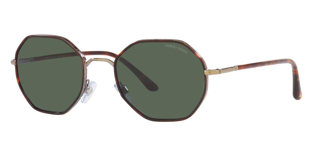Color: Brushed Pale Gold/Red Havana (319871) - Giorgio Armani AR6112J31987152