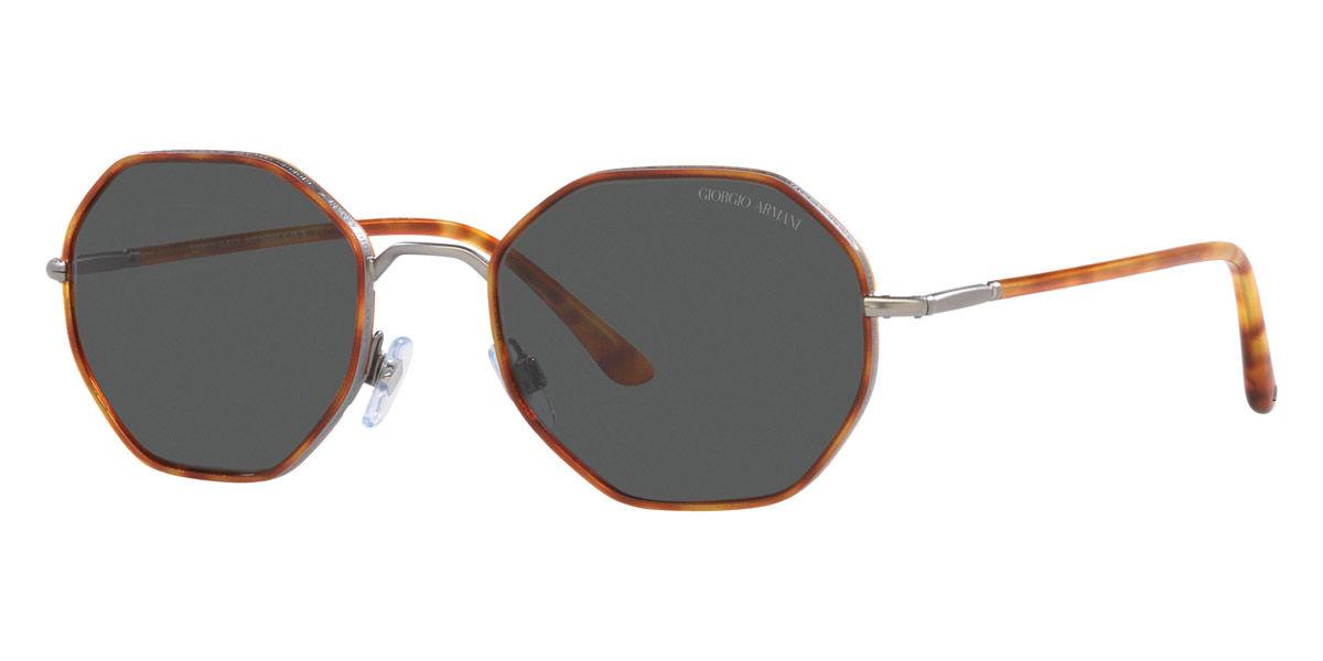 Color: Matte Gunmetal/Red Havana (333287) - Giorgio Armani AR6112J33328752
