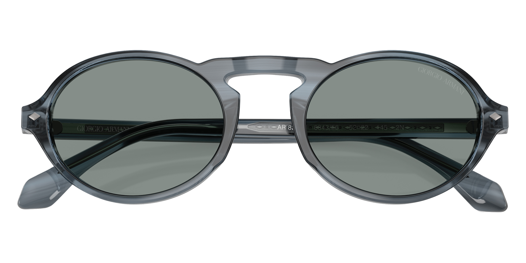 Color: Striped Blue (634356) - GIORGIO ARMANI AR8219U63435652