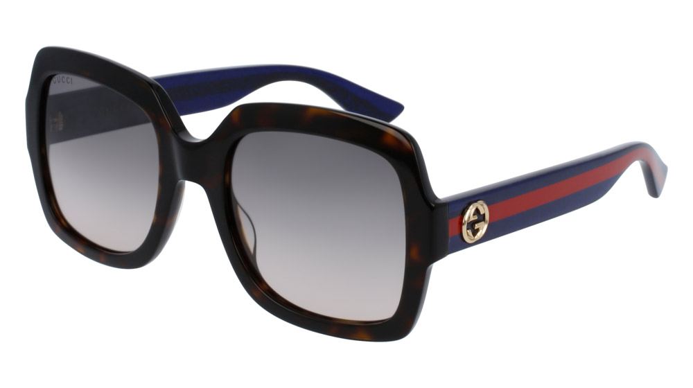 Color: Blue/Havana (004) - Gucci GG0036S00454