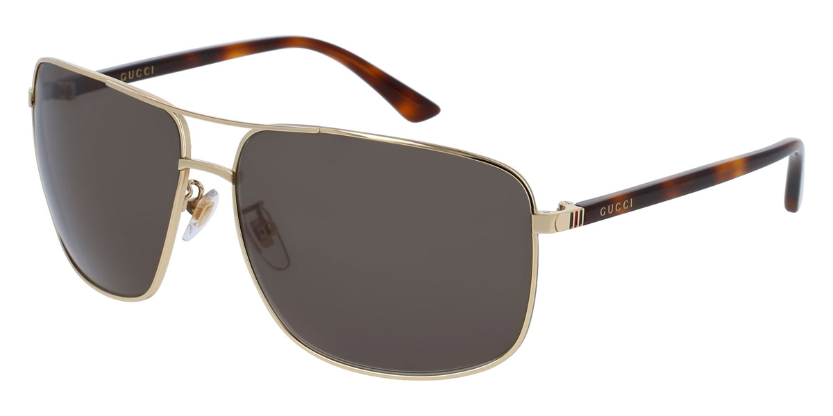 Color: Havana/Gold (004) - Gucci GG0065SK00466