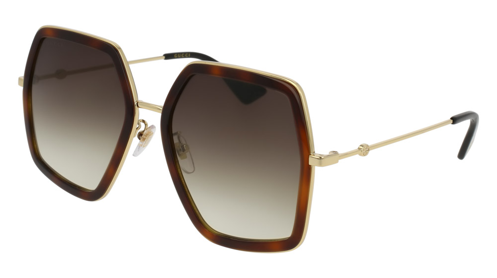 Color: Gold/Havana (002) - Gucci GG0106S00256