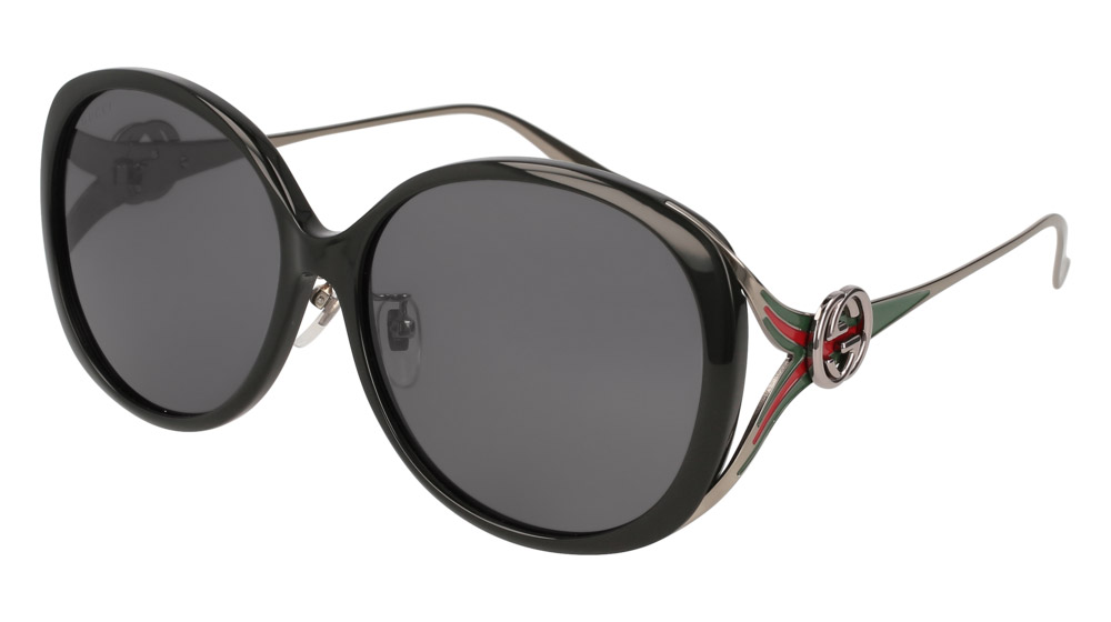 Color: Ruthenium/Black (002) - Gucci GG0226SK00260