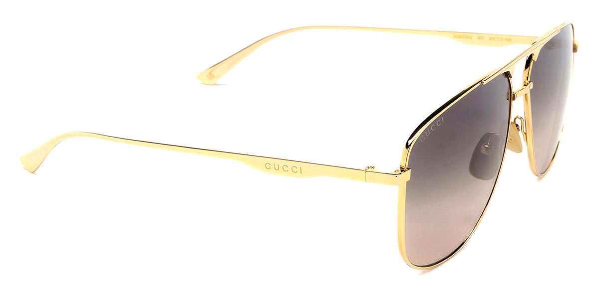 Gucci GG0336S 001 60 Gold Sunglasses