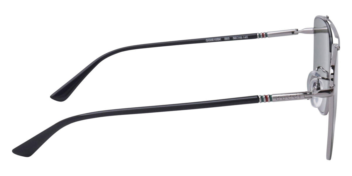 Color: Black/Ruthenium (003) - Gucci GG0610SK00356