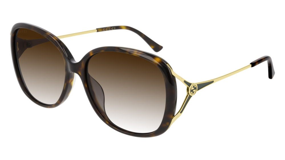 Color: Gold/Havana (003) - Gucci GG0649SK00358