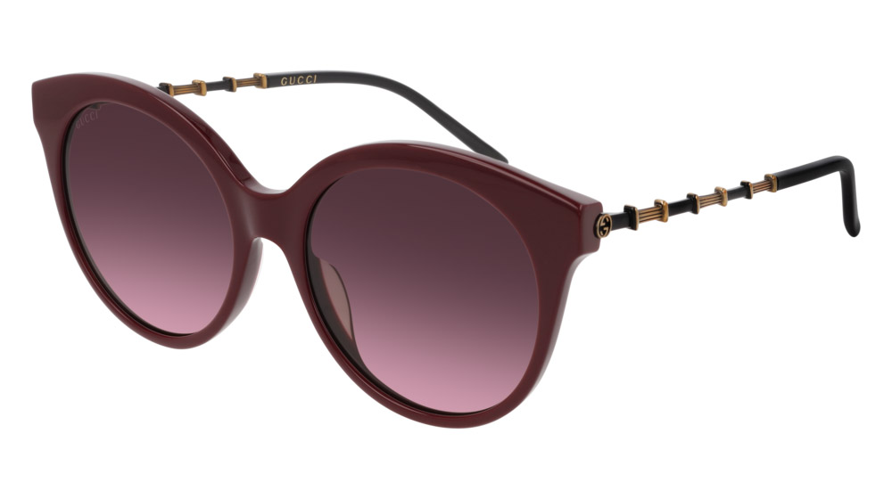 Color: Gold/Burgundy (003) - Gucci GG0653S00355