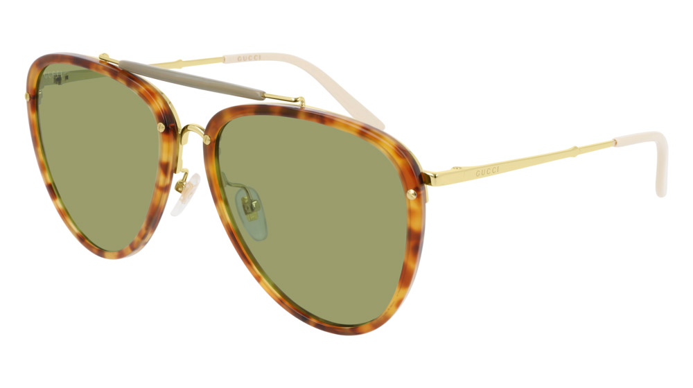 Color: Gold/Havana (003) - Gucci GG0672S00358