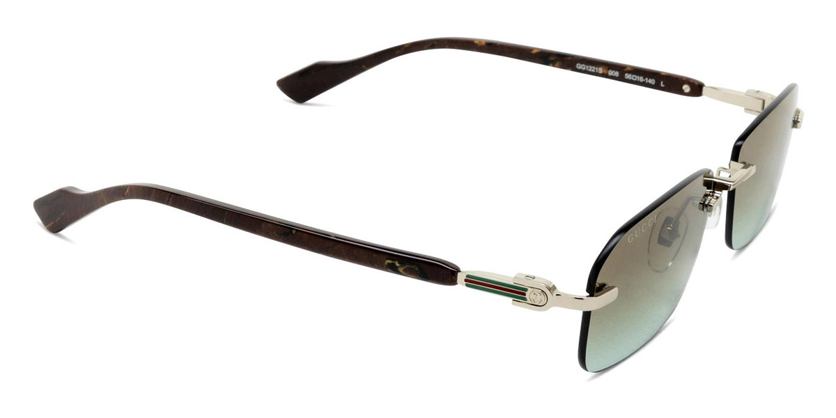 Color: Silver/Brown (008) - Gucci GG1221S00856