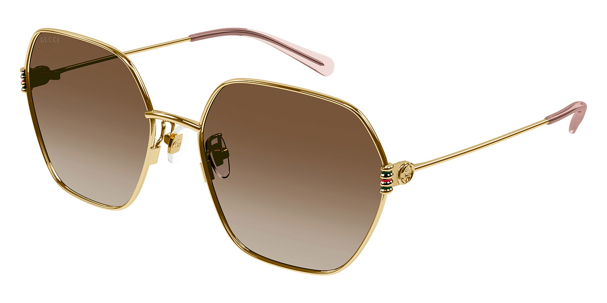 Gucci™ GG1285SA 002 60 Gold Sunglasses