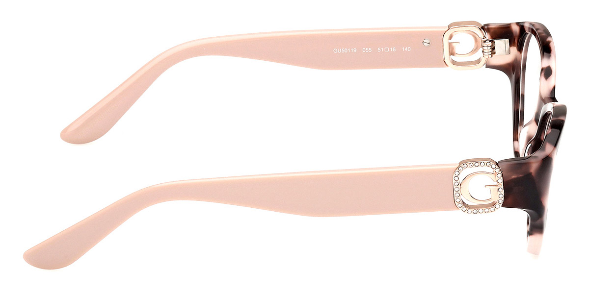 Color: Colored Havana/Shiny Light Pink (055) - Guess GU5011905551