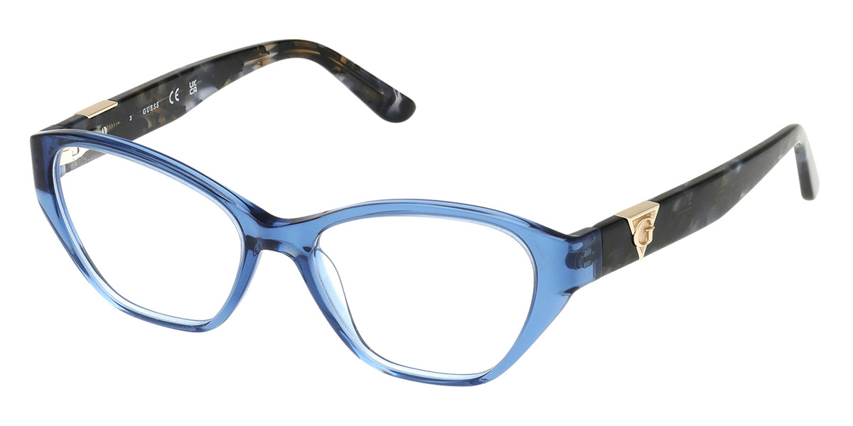 Color: Shiny Blue/Light Blue/Havana (090) - Guess GU5016209051