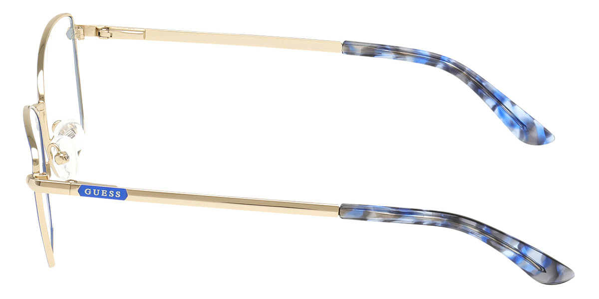 Color: Blue/Havana/Shiny Pale Gold (092) - Guess GU5019409253