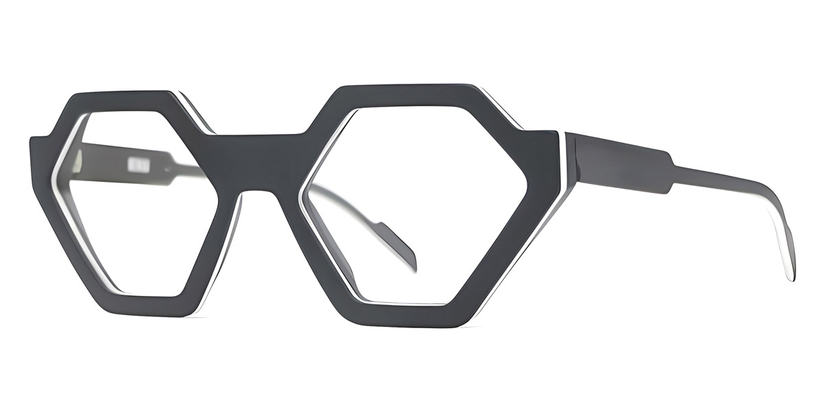Color: Black/White/Black Matte (K61S) - Henau HENHECTORK61S53