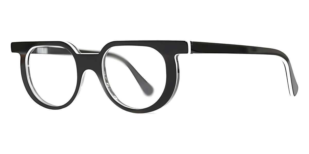 Color: Black/White/Gray Striped Transparent (V45) - Henau HENTRITONV4546