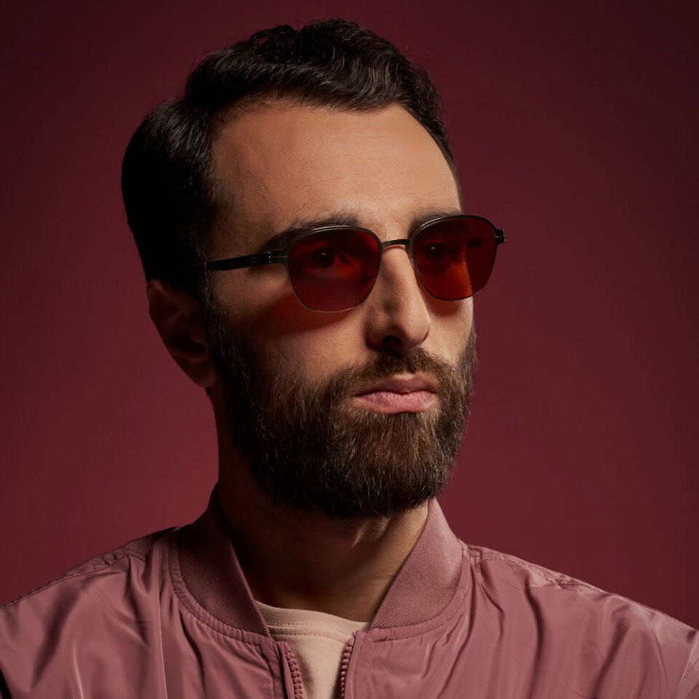 Ic! Berlin Aiden Shiny Bronze Sunglasses Lifestyle Shot 2