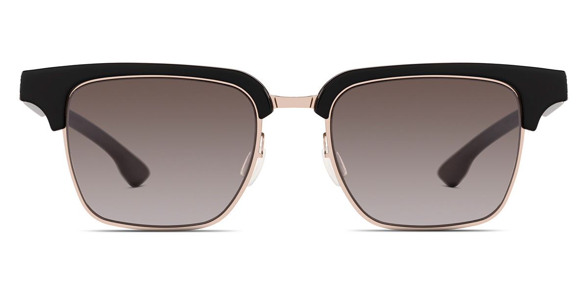 Ic! Berlin Akemi Shiny-Bronze-Black Sunglasses Front View