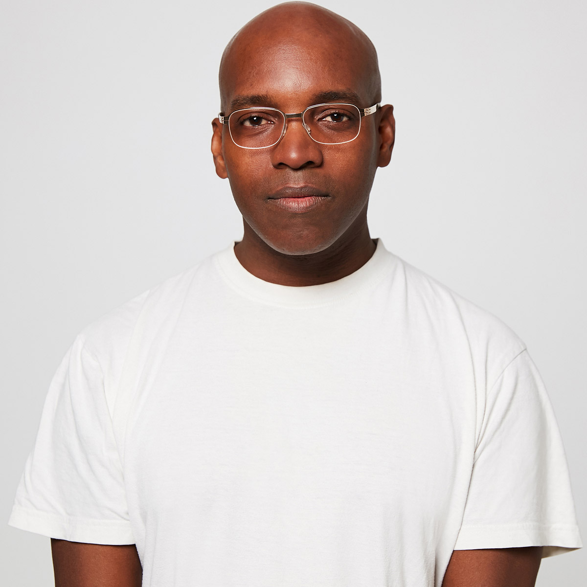 Ic! Berlin Aldo M. Teak Eyeglasses On Male Model