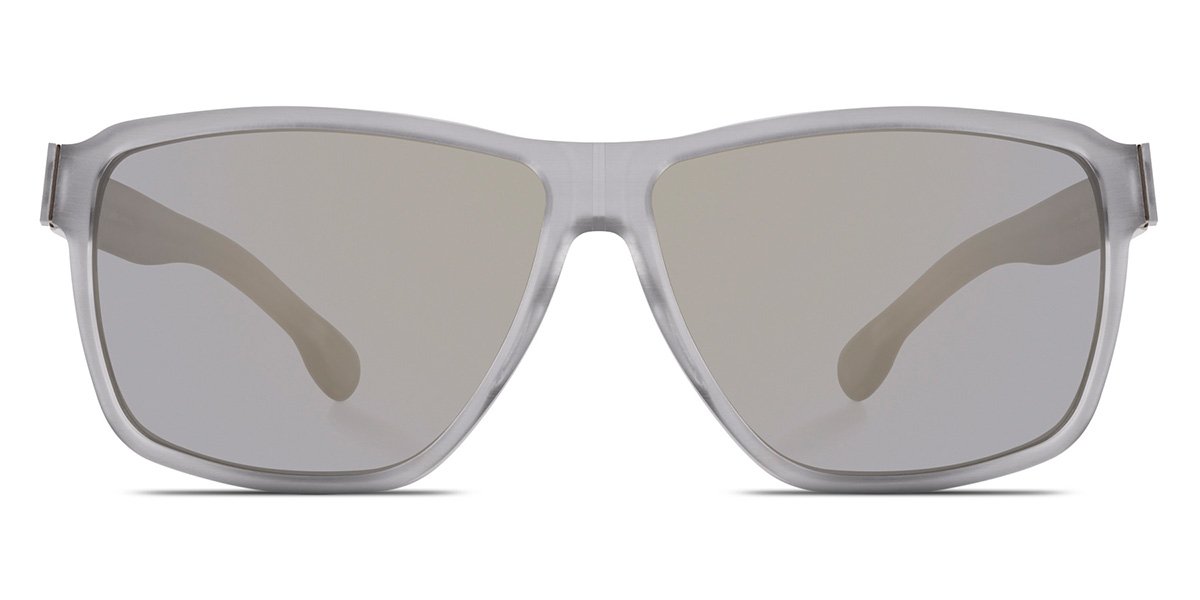 Ic! Berlin Alpha Sky-Gray-Rough Sunglasses Front View