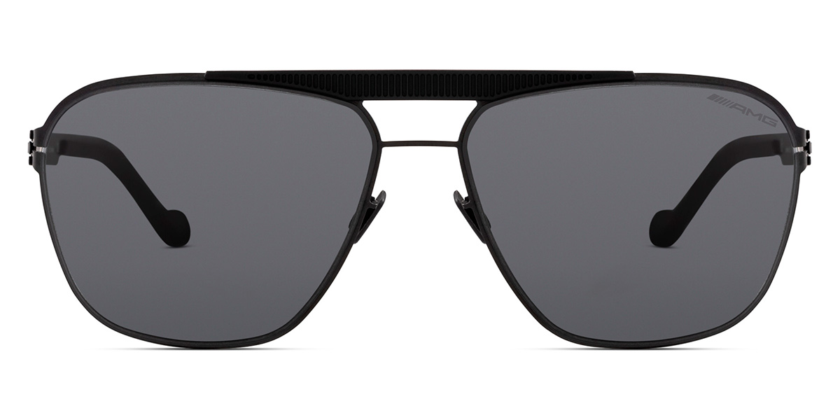 Ic! Berlin AMG 01 Lamelle Raceline-Black Sunglasses Front View