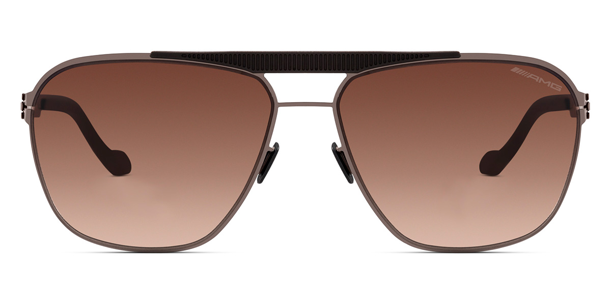 Ic! Berlin AMG 01 Lamelle Raceline-Charcoal Sunglasses Front View