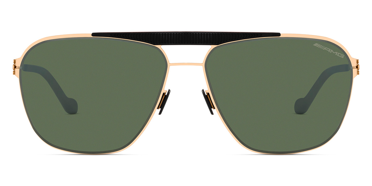 Ic! Berlin AMG 01 Lamelle Raceline-Gold Sunglasses Front View