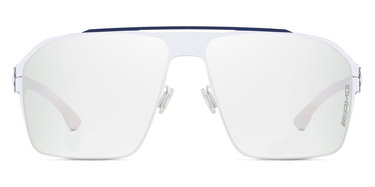 Ic! Berlin AMG 02 Blue Bridge-Fashion-Silver Sunglasses Front View
