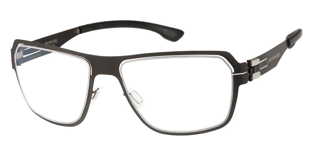 Ic! Berlin AMG 04 Black-Red 97 Eyeglasses Side View