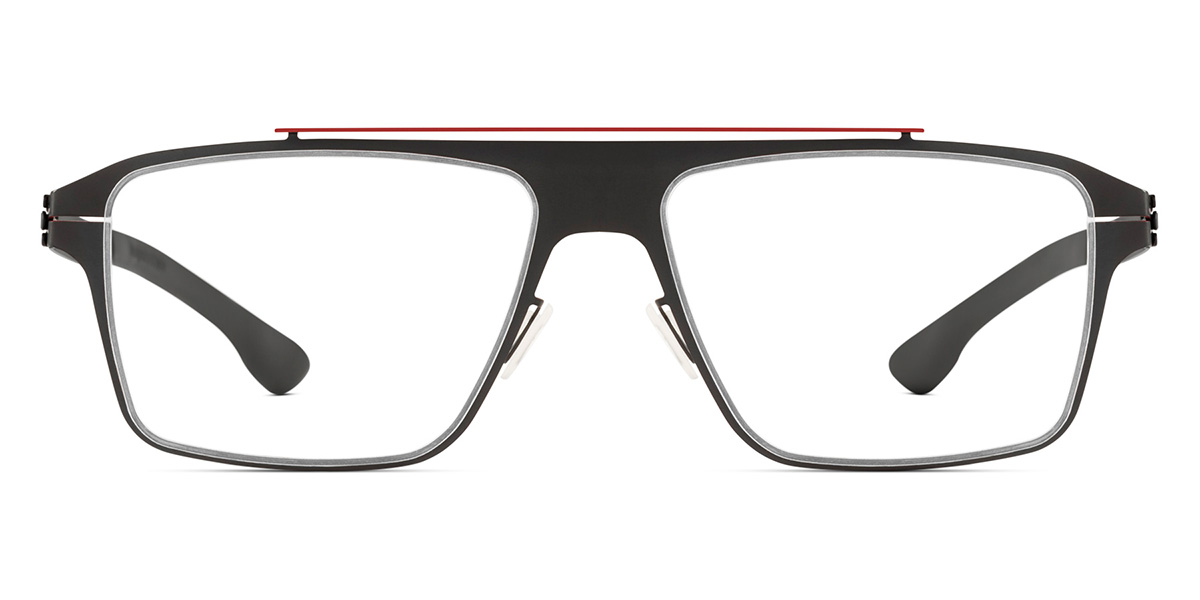 Ic! Berlin AMG 05 Black-Red 97 Eyeglasses Front View