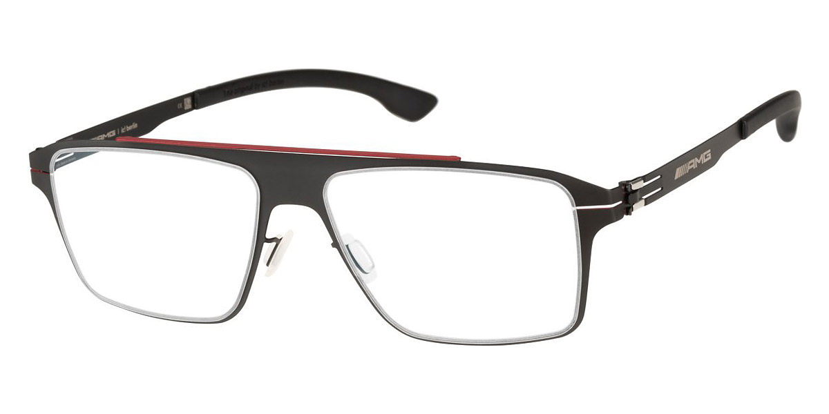 Ic! Berlin AMG 05 Black-Red 97 Eyeglasses Side View