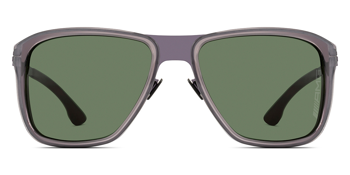 Ic! Berlin AMG 07 Aubergine-Gray Sunglasses Front View