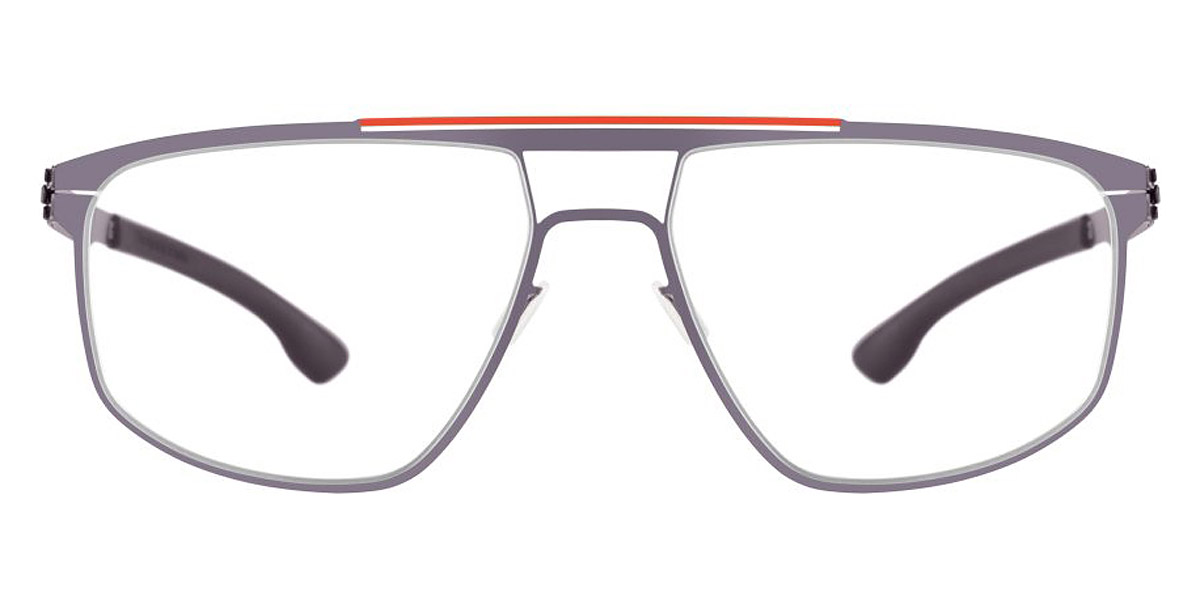 Ic! Berlin AMG 08 Orange Bridge-Aubergine Eyeglasses Front View