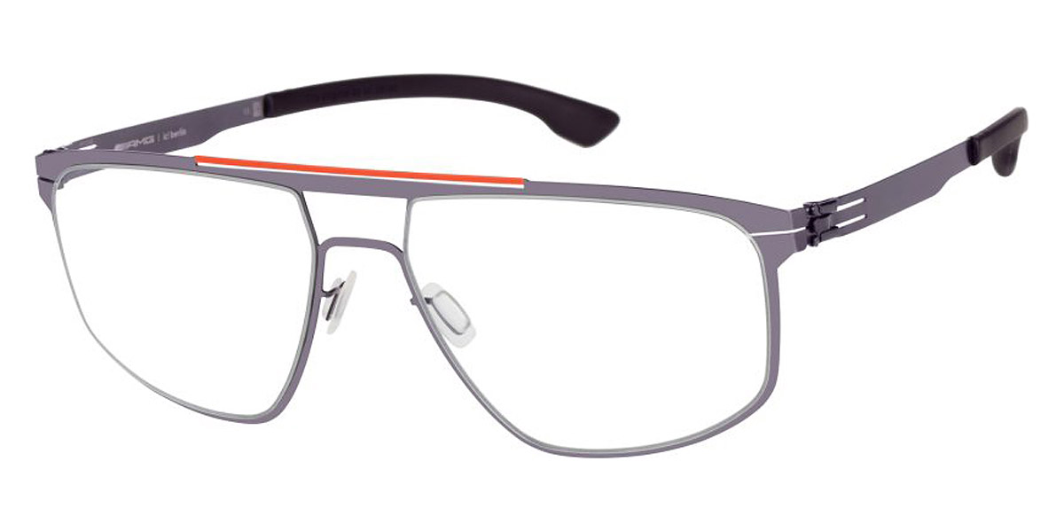 Ic! Berlin AMG 08 Orange Bridge-Aubergine Eyeglasses Side View
