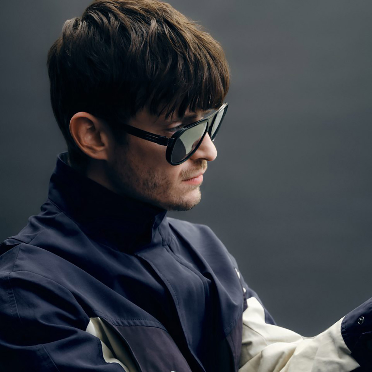 Ic! Berlin AMG 10 Graphite-Black Sunglasses Lifestyle Shot 2