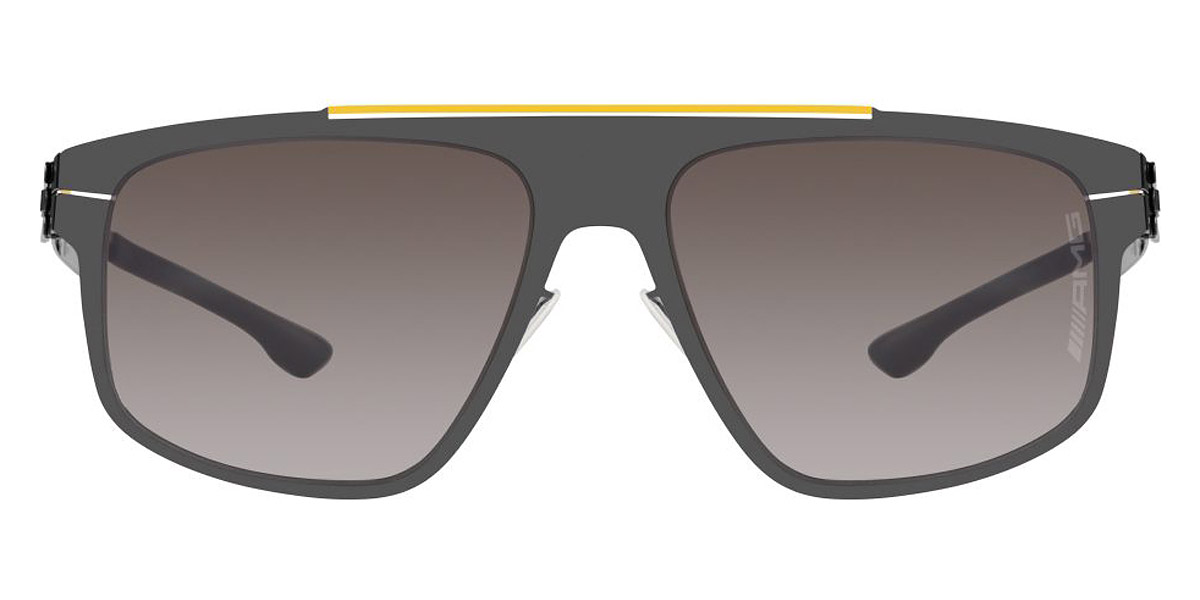 Ic! Berlin AMG 11 Yellow Bridge-Gun-Metal Sunglasses Front View