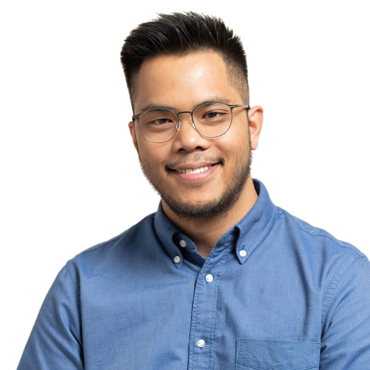 Ic! Berlin Amihan 2.0 Gun Metal Eyeglasses On Male Model