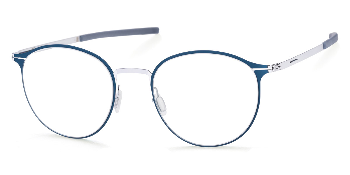 Ic! Berlin Amihan Harbour Silver Circle Eyeglasses Side View
