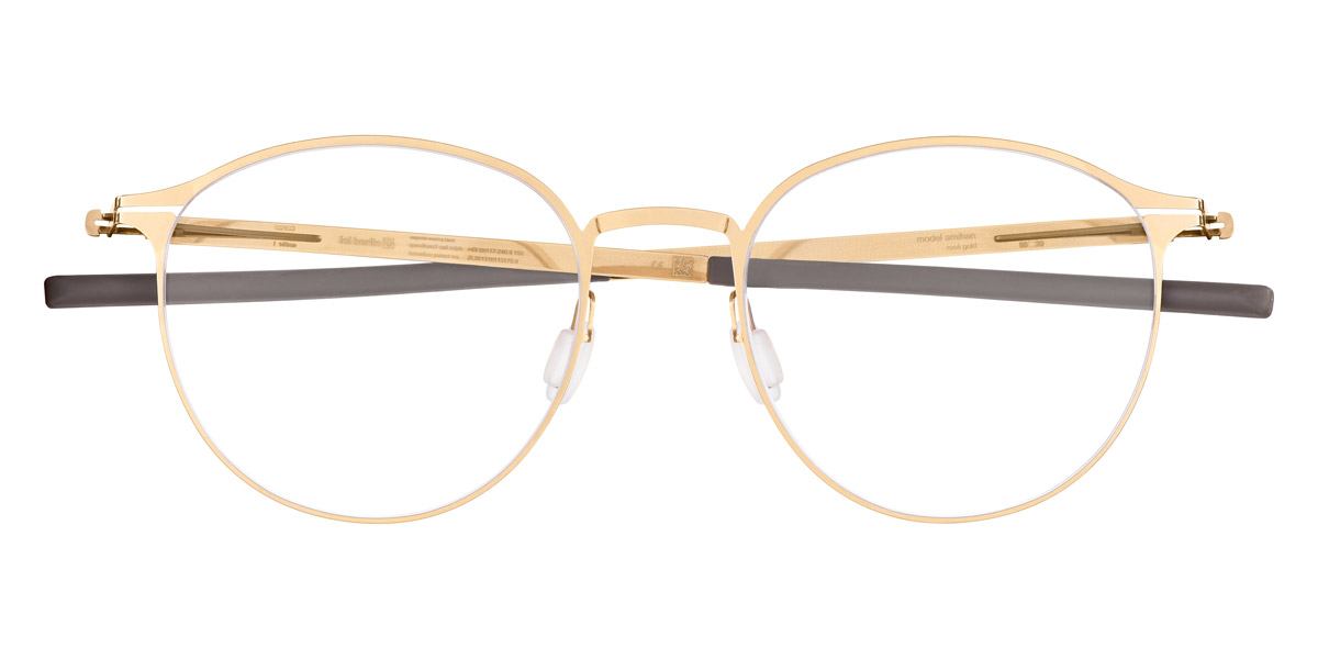 Ic! Berlin Amihan Rosé-Gold Eyeglasses Front View