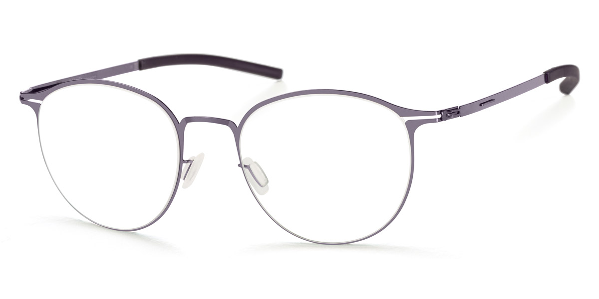Ic! Berlin Amihan Small Shiny Aubergine Eyeglasses Side View