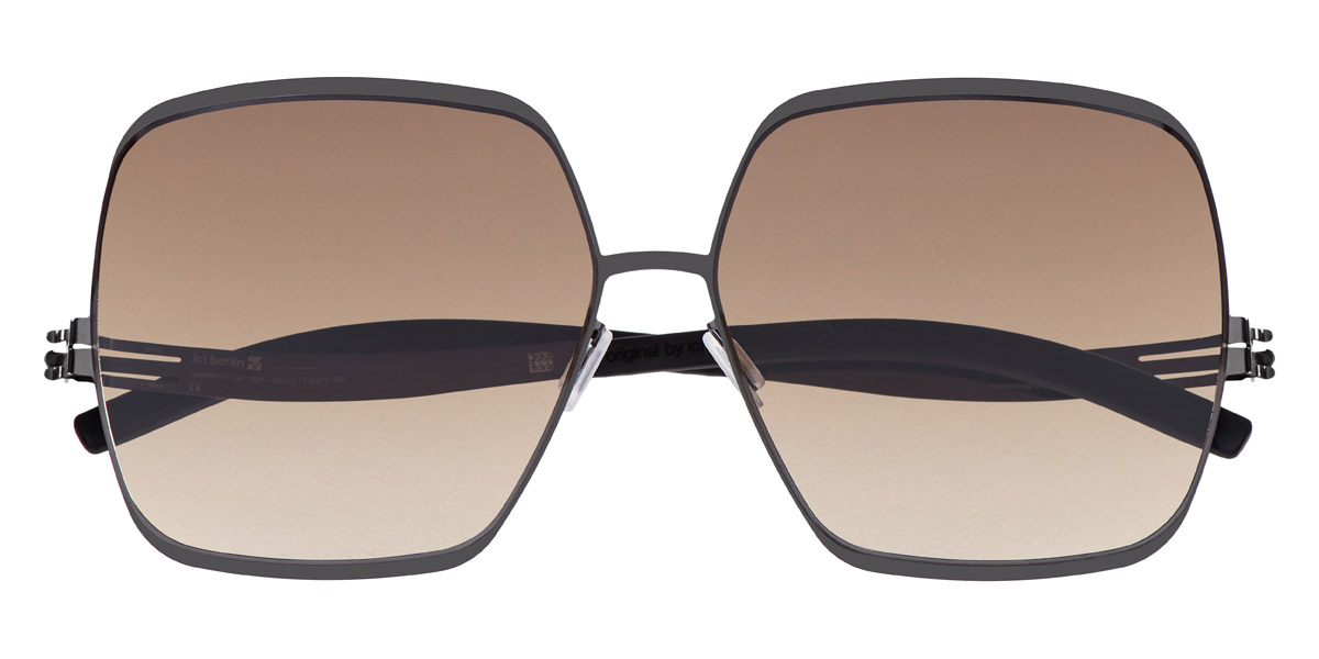 Ic! Berlin Angelina T. Gunmetal Sunglasses Front View