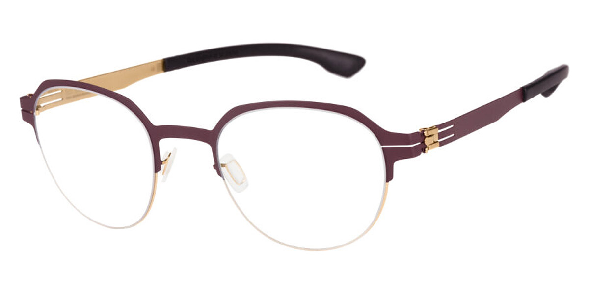 Ic! Berlin Ari Bordeaux-Rose Eyeglasses Side View